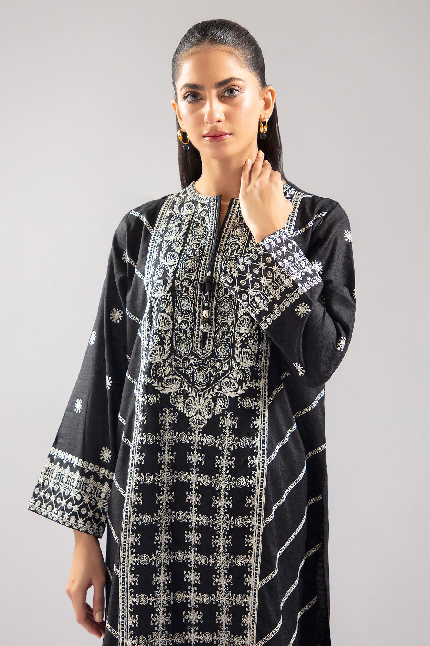 Black Embroidered 2PC From Sohaye By Diners