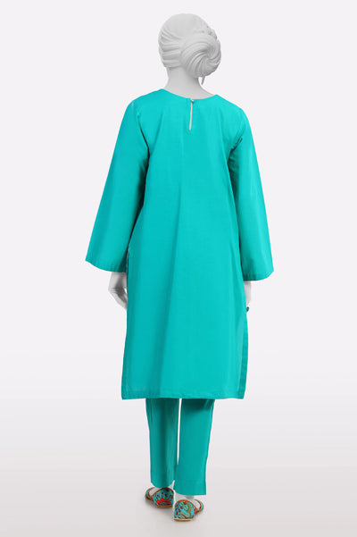 Green Embroidered 2PC From Sohaye By Diners