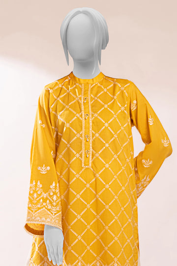 Yellow Embroidered 2PC From Sohaye By Diners