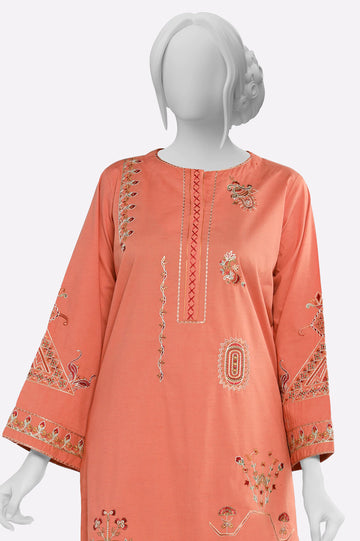 Dark Pink Embroidered 2PC From Sohaye By Diners