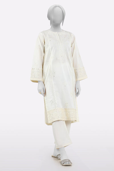 White Embroidered 2PC From Sohaye By Diners