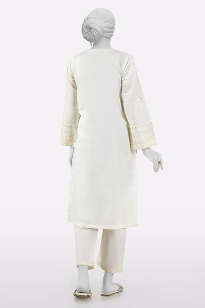 White Embroidered 2PC From Sohaye By Diners