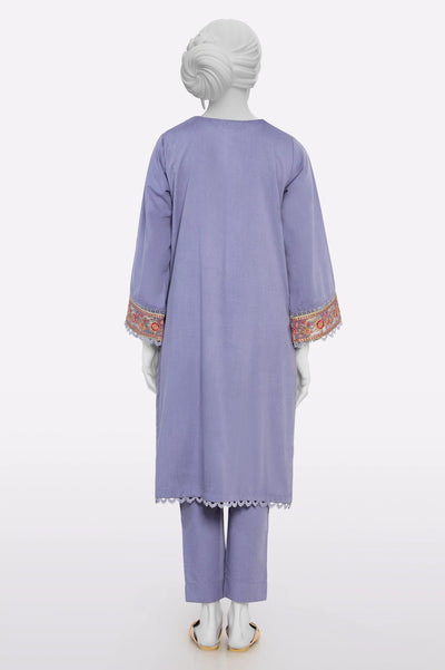 Purple Embroidered 2PC From Sohaye By Diners