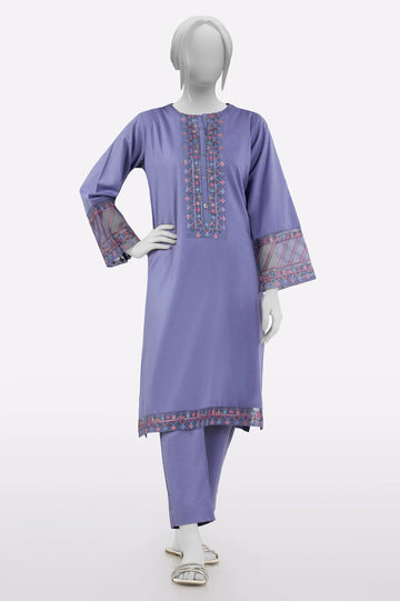 Purple Embroidered 2PC From Sohaye By Diners