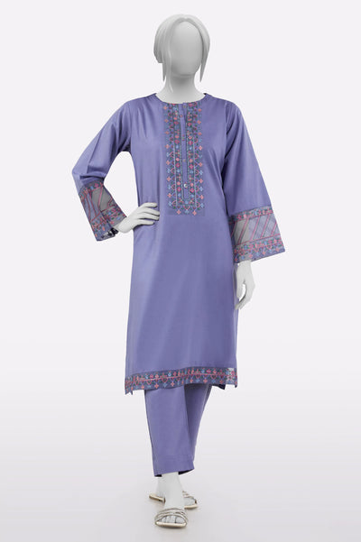 Purple Embroidered 2PC From Sohaye By Diners