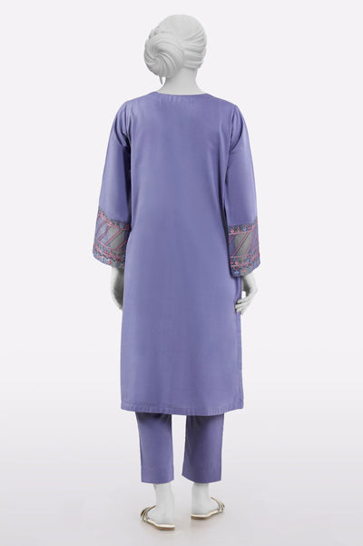Purple Embroidered 2PC From Sohaye By Diners