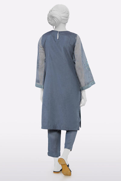 Grey Embroidered 2PC From Sohaye By Diners