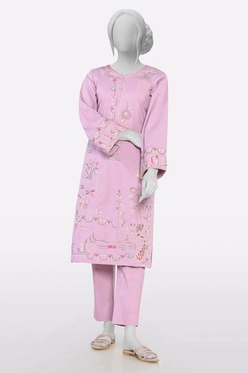 Lilac Embroidered 2PC From Sohaye By Diners