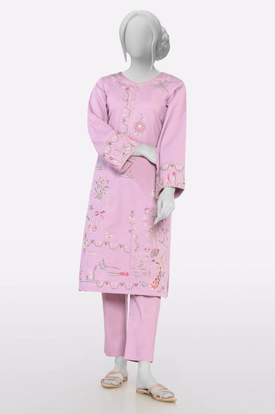 Lilac Embroidered 2PC From Sohaye By Diners