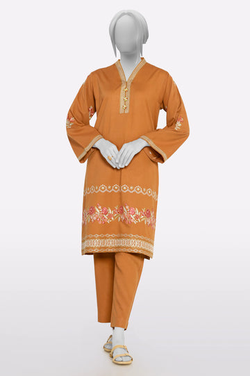 Brown Embroidered 2PC From Sohaye By Diners