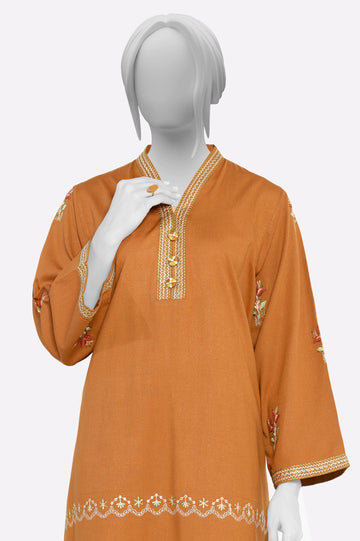 Brown Embroidered 2PC From Sohaye By Diners