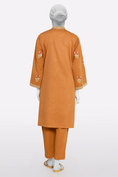 Brown Embroidered 2PC From Sohaye By Diners
