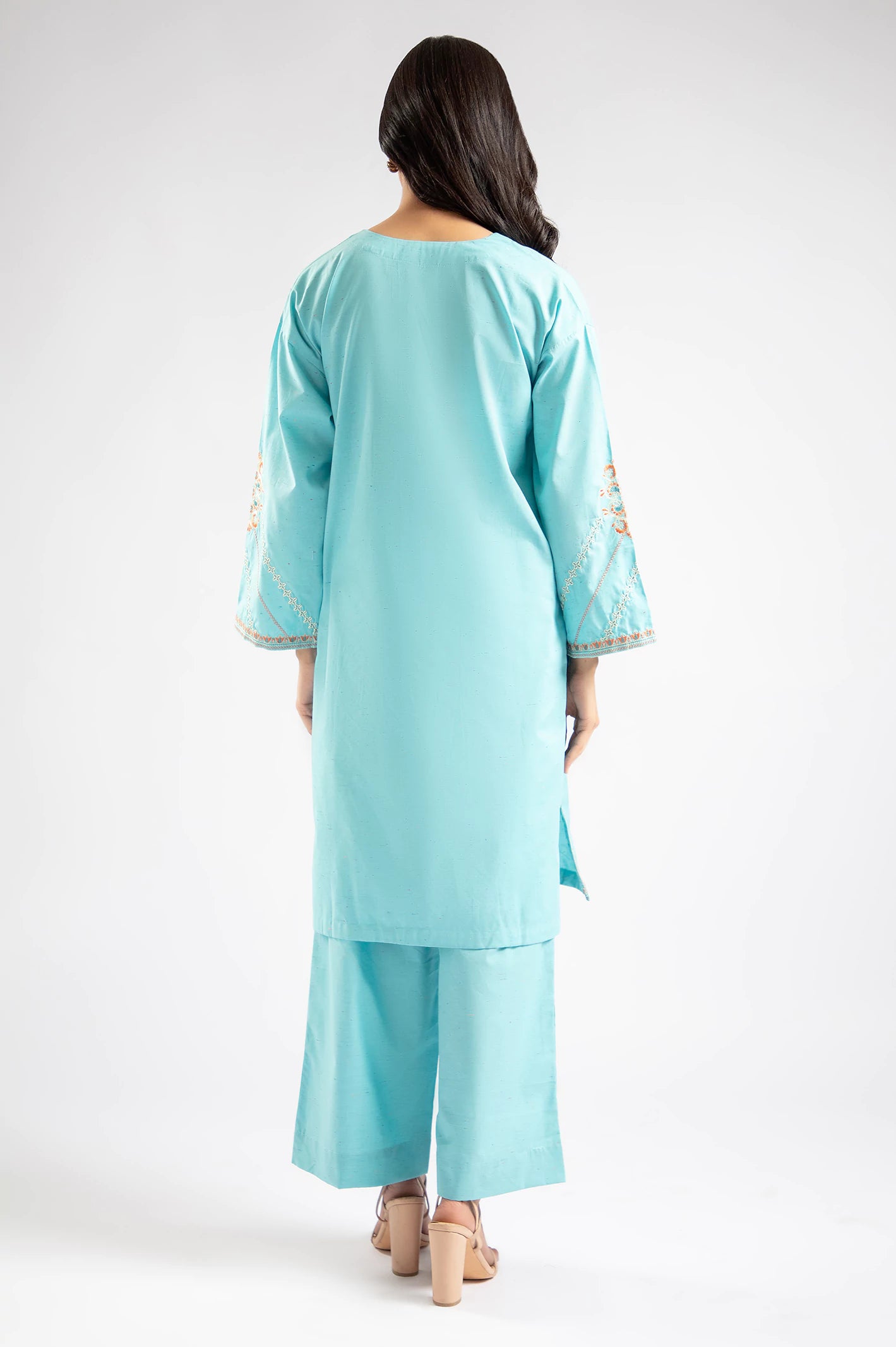 Light Blue Embroidered 2PC From Sohaye By Diners