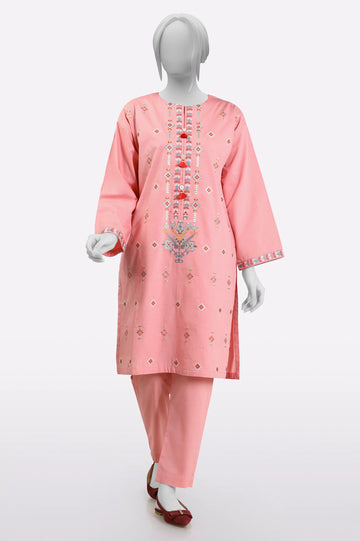 Pink Embroidered 2PC From Sohaye By Diners