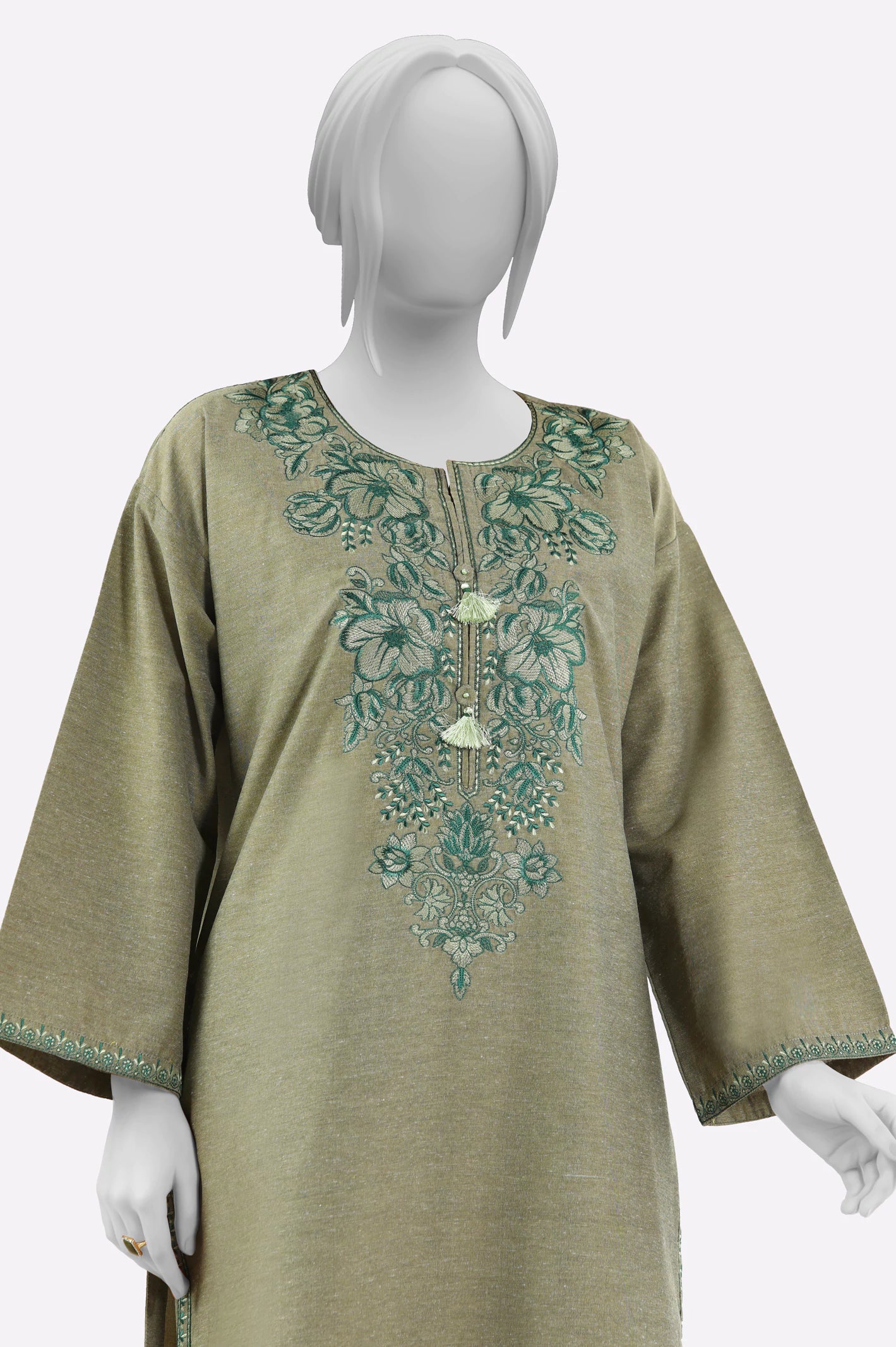 Green Embroidered 2PC From Sohaye By Diners