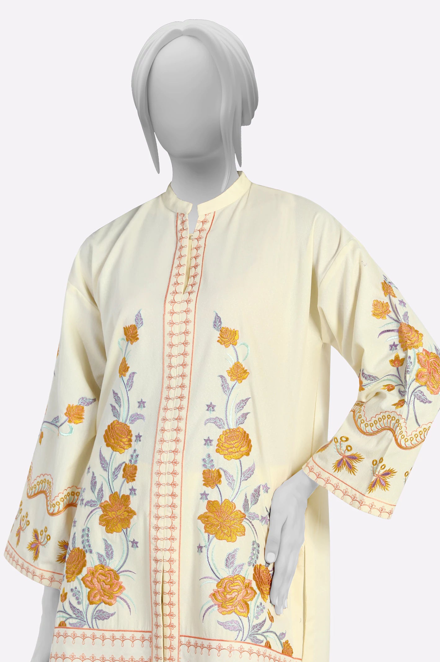 Cream Embroidered 2PC From Sohaye By Diners