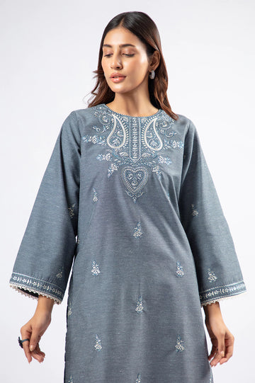 Grey Embroidered 2PC
