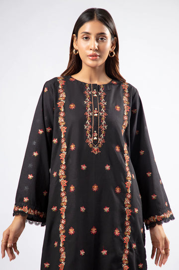 Black Embroidered 2PC