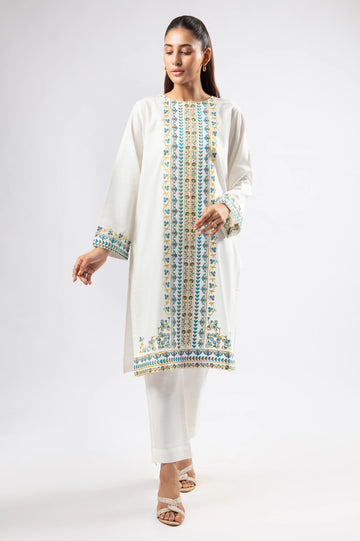 White Embroidered 2PC