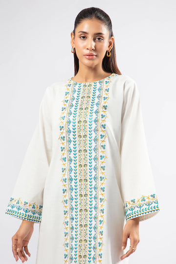 White Embroidered 2PC