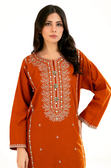 Rust Embroidered 2PC