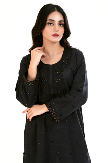 Black Embroidered 2PC