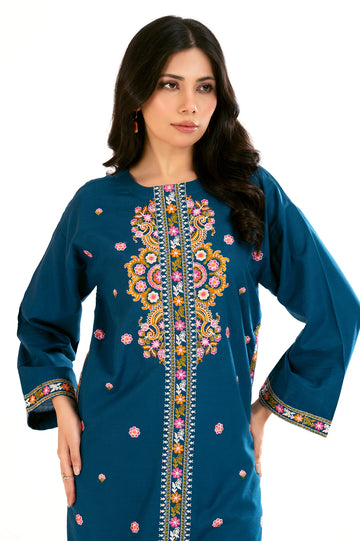 Teal Embroidered 2PC