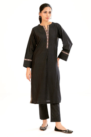 Black Embroidered 2PC