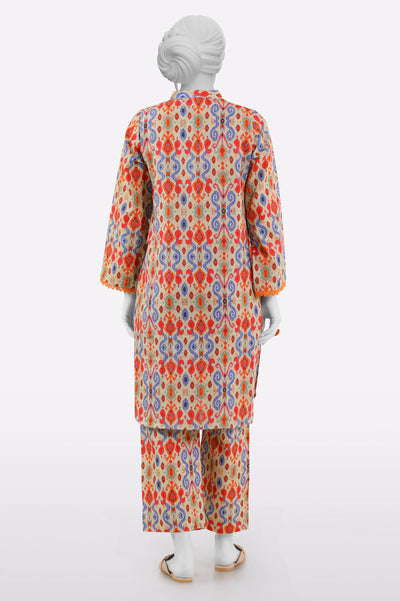 Dark Beige Printed 2PC From Sohaye By Diners