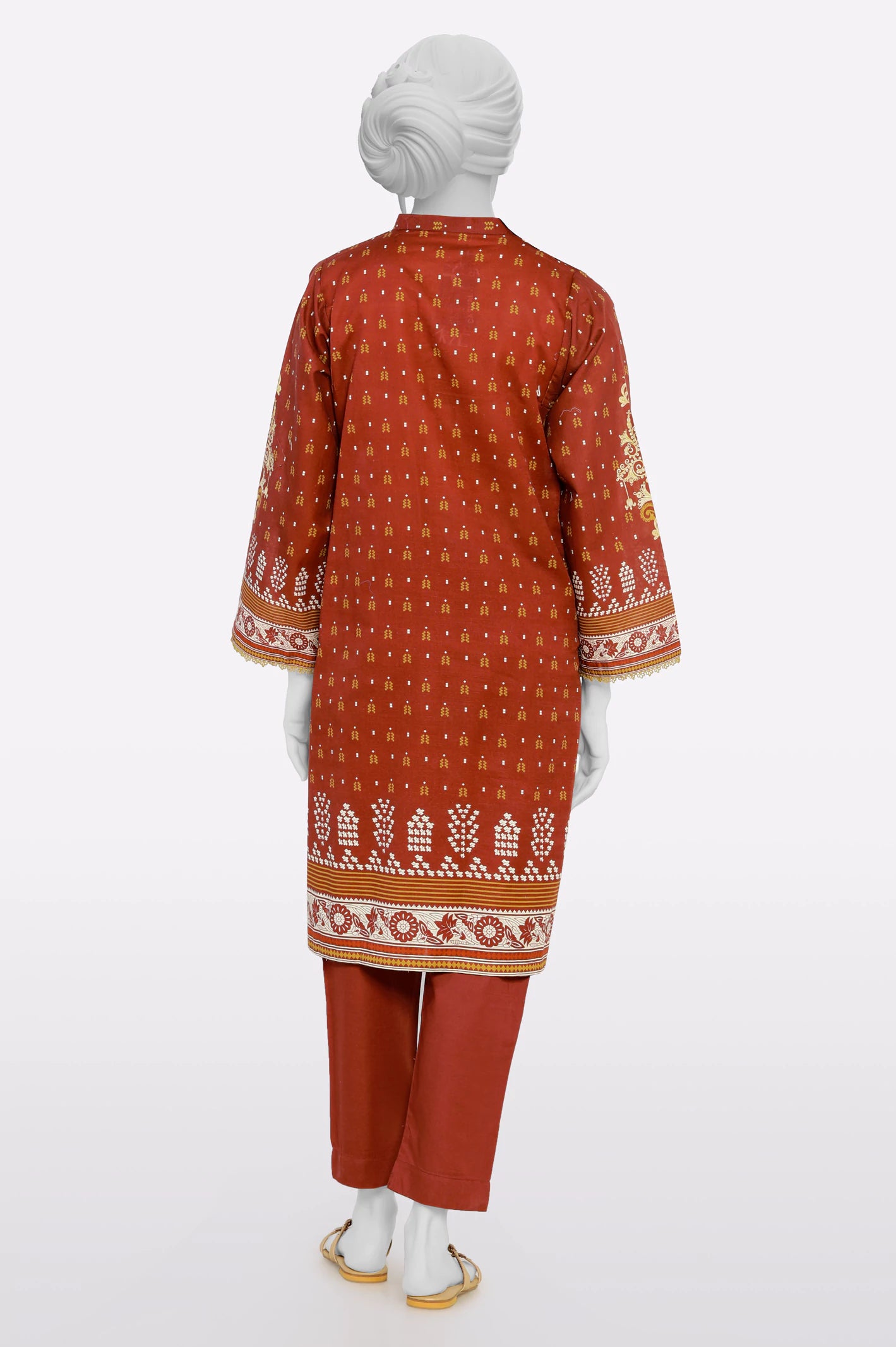 Maroon Printed 2PC From Sohaye By Diners