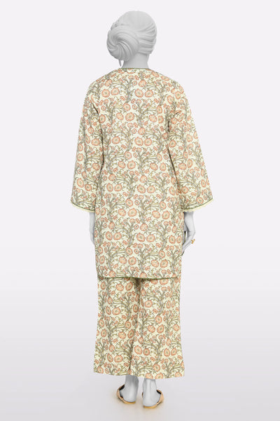 Beige Printed 2PC From Sohaye By Diners