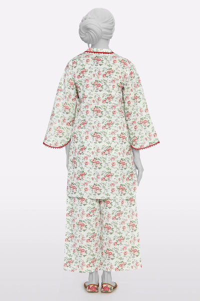 White Printed 2PC From Sohaye By Diners