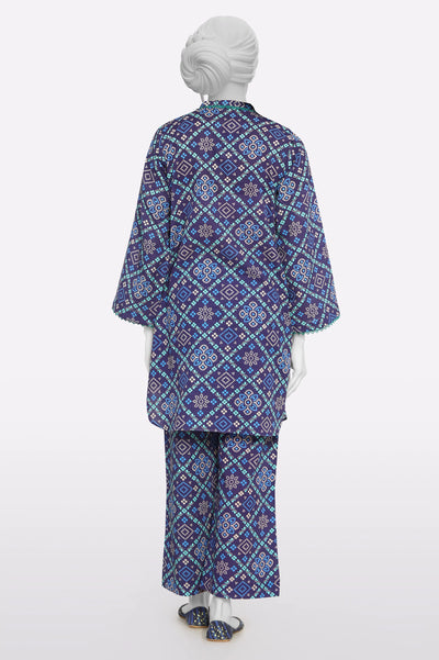 Purple Printed 2PC From Sohaye By Diners
