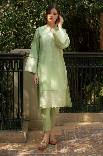 Light Green Embroidered 2PC