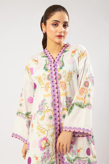 White Fusion Printed 2PC