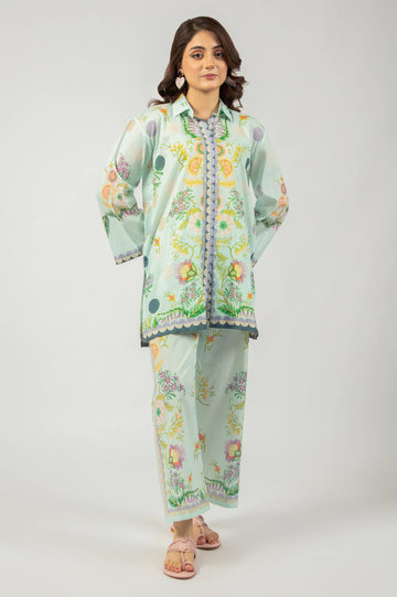 Blue Fusion Printed 2PC