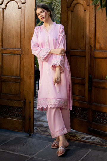Light Pink Embroidered 2PC