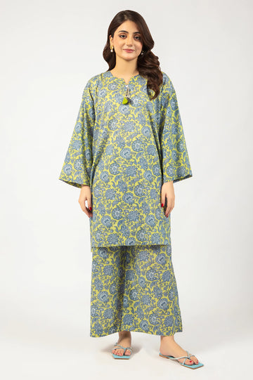 Light Green Printed 2PC