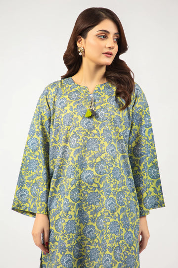 Light Green Printed 2PC