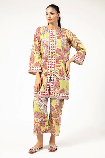 Lime Printed 2PC