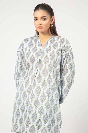 White Printed 2PC