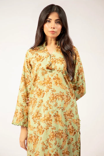 Parrot Green Printed 2PC