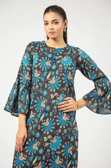 Black Printed 2PC