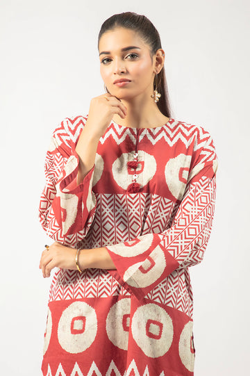 Red Printed 2PC