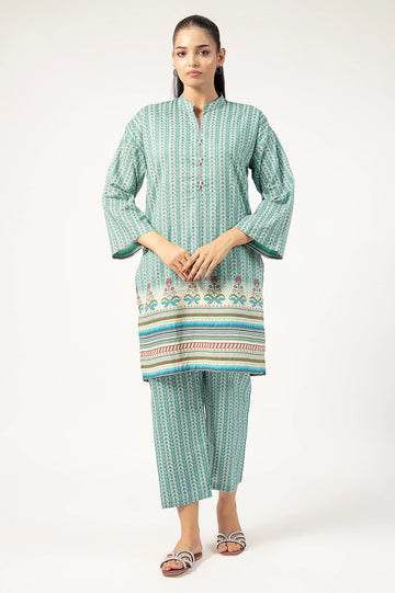 Sea Green Printed 2PC