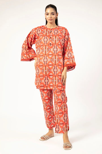 Red Printed 2PC