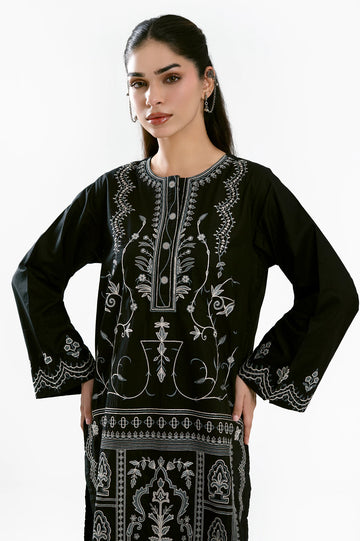Black Embroidered 2PC