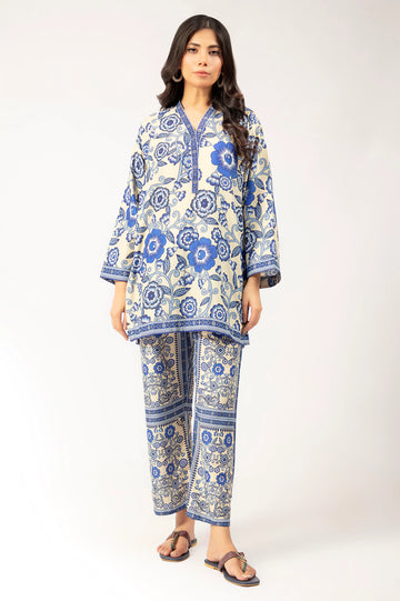 Blue Printed 2PC
