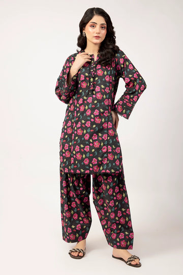 Black Printed 2PC