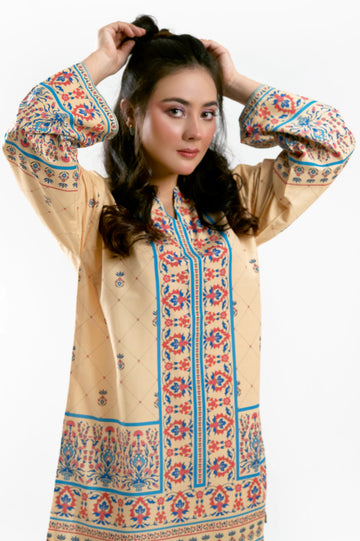 Yellow Printed 2PC